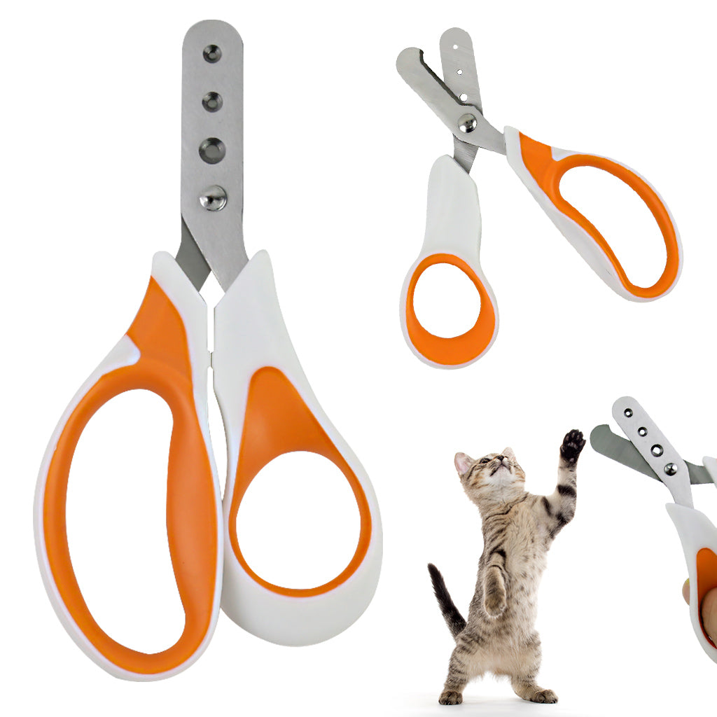 Qpets Cat Nail Clipper with 3 Cutting Guarding Holes 1.5mm/2mm/3mm Safety Nail Clipper for Cats Stainless Steel Safety Pet Nail Grooming Nail Clipper Qpets Cat Nail Clipper with 3 Cutting Guarding Holes 1.5mm/2mm/3mm Safety Nail Clipper for Cats Stainless Steel Safety Pet Nail Grooming Nail Clipper